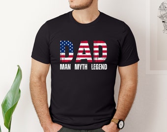 Regalos del Día del Padre para papá Regalo para él Regalo de cumpleaños Regalos de papá para el marido Camisa del día del padre Camisa de papá Camisa de bandera americana Regalos para papá