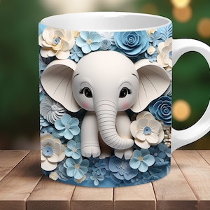 Coffee Mug, Coffee Cup, Elephant Lover Mug, Christmas Gift, Gift Idea, Elephant Mug, Gift for Men, Gift for Women, Cute Mug