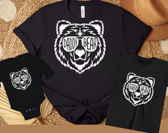 Papa Bär T-Shirt, Baby Bär T-Shirt, Vatertag T-Shirt, Familien Shirt, passende Shirt, Vatertagsgeschenk für Mann, Geschenk für Männer