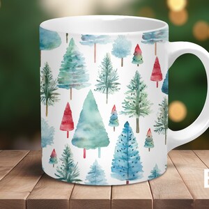 Christmas Mug, Christmas Gift, Christmas Tree Mug, Cute Christmas Mug, Santa Mug, Xmas Mug, Best Friend Gift, Gift for Mom