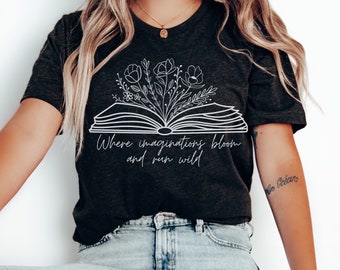 Camiseta para amantes de livros: camiseta engraçada para leitura, camiseta para nerds de livros