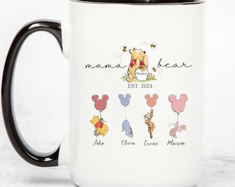 Custom Mom Mug Custom Mama Bear Mug Mama Est with Kid Name Personalized Mom Mug Mothers Day Mug New Mom Gift Mother's Day Gift