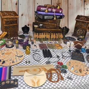 Custom Witch Box – Crystals, Herbs, Candles, Oils, Incense & More – Personalized Witchcraft Kit for Beginners and Current Practitioners