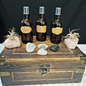 Ritual Spray Trio – Protection, Attraction, Monsters Be Gone – Energy Clearing and Spiritual Support for Witchcraft & Magickal Practice