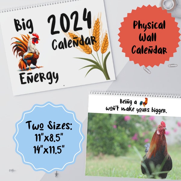Funny 2024 Calendars Etsy UK