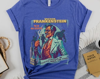 Mad Scientist T-Shirt, Frankenstein Tee, Funny Vintage T-shirt Gift for Science Lover Shirt, Unisex Tee Women in science - scientist t shirt
