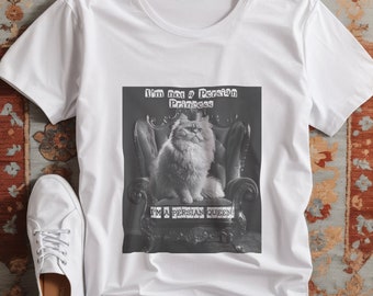 Persian Queen Retro Cat T-shirt, Trendy Persian Cat Tshirt, Persian Queen Crewneck, Cat Mom, Persian Cat Lover Gifts Vintage shirt Queen tee