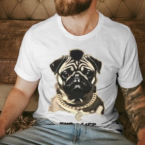 Pug Easter Shirt, Happy Easter Shirt, Pug for Life Tee, Pug Shirt, Gift for Dog Lovers, Pug Lover Gift, Cool Graphic T-shirt, Jersey Tee.