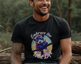 Embrace the Wildlife T-Shirt, Cute Animal Lover Shirt, Funny Party Animal Tee, Gift SVG Tshirt For Nature/Animal/Forest/Hiking/Camping Lover