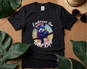 Embrace the Wildlife T-Shirt | Gift Tshirt For Nature/Animal/Forest/Hiking/Camping Lover | Cute Animal Lover Shirt, Funny Party Animal Tee