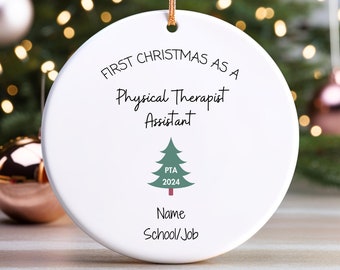Personalized PTA Ornament, Custom New PTA Gift, Physical Therapy, Physical Therapist Assistant Graduation, New Grad, Rehab