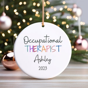 Personalized OT Ornament, Occupational Therapy Ornament, Custom OT Ornament, Occupational Therapy, Occupational Therapy Gift