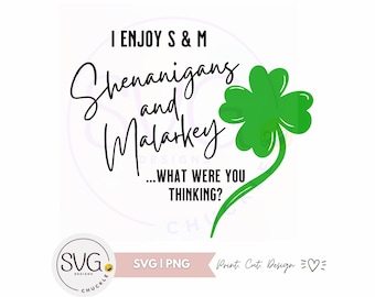 St. Patrick's Day Shenanigans SVG | Grappig klaverontwerp (digitale bestanden)