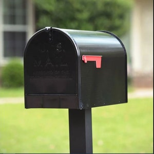 Gibraltar Mailboxes Stanley Extra Large, Steel, Post Mount Mailbox, Black