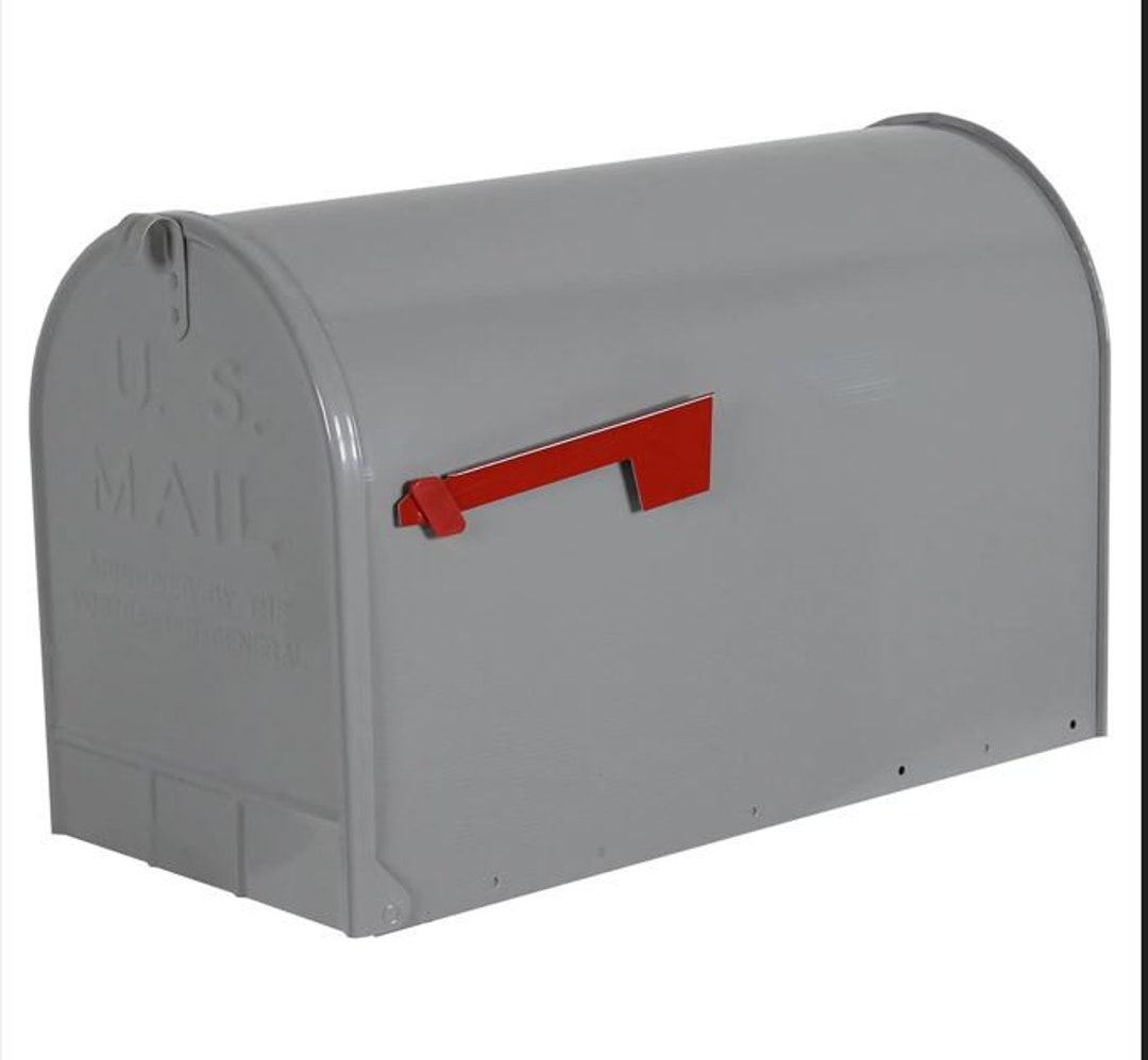 Solar Mailbox Grey T3 Rural Mailbox Etsy