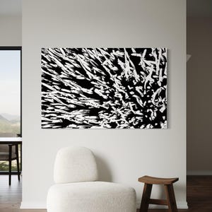 Black and White Abstract Print: Contemporary Home Decor (Digital Download)