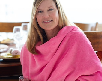 Flamingo Pink FootNook Blanket Foot Pocket Blanket