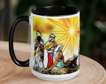 Nativity Christmas Mug; Coffee Mug; Tea Cup; Christmas Gift; Catholic Gift; Religious Gift; Christian Gift