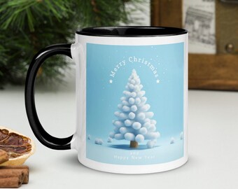 Christmas Tree Mug; Christmas Coffee Mug; Christmas Tea Cup; Merry Christmas Mug; Office Gift; Grab Bag Gift; Gift for Her; Gift for Him
