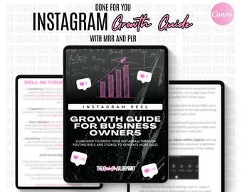 Instagram Growth Guide with Master Resell Rights, Reels That Reach, Instagram Reel Growth Guide For Business Owners, Digital Marketing, DFY