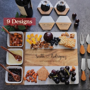 Personalized Cutting Board, Charcuterie Board, Wedding Gift, Bridal Shower, Housewarming Gift, Unique Hostess Gift, Engagement Present
