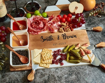 Personalized Charcuterie Board,Custom Cutting Board, Wedding Gift, Bridal Shower, Housewarming Gift, Unique Hostess Gift, Engagement Present