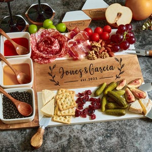 Personalized Charcuterie Board,Custom Cutting Board, Wedding Gift, Bridal Shower, Housewarming Gift, Unique Hostess Gift, Engagement Present