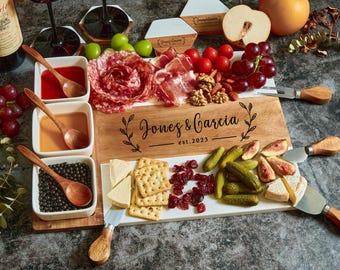 Personalized Charcuterie Board,Custom Cutting Board, Wedding Gift, Bridal Shower, Housewarming Gift, Unique Hostess Gift, Engagement Present