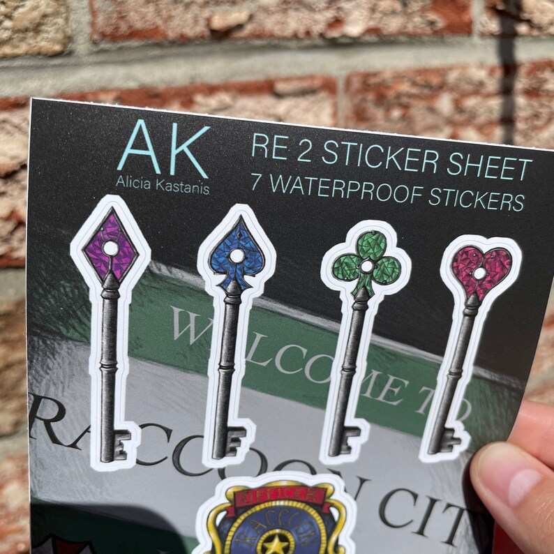 RE 2 Remake Vinyl Sticker Sheet | | Waterproof Stickers | Weatherproof ...