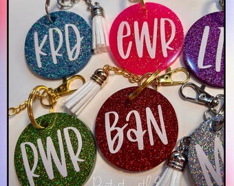 Personalized Neon  Keychains | Custom Monogram Keychain for Bags, Keys & Gifts