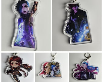 PRE-ORDER Acrylic Keychain, LoL, League of Legends, Game, Vi, Jinx