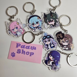 PRE-ORDER Enchanting Acrylic Keychains, Honkai Impact 3, Acrylic Keychain, game, Bronya Zaychik, Raiden Mei, Elysia, Vill-V, Griseo