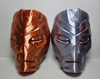 3D printed, Many Colors Skyrim Dragon Priest Inspired Mask, wearable