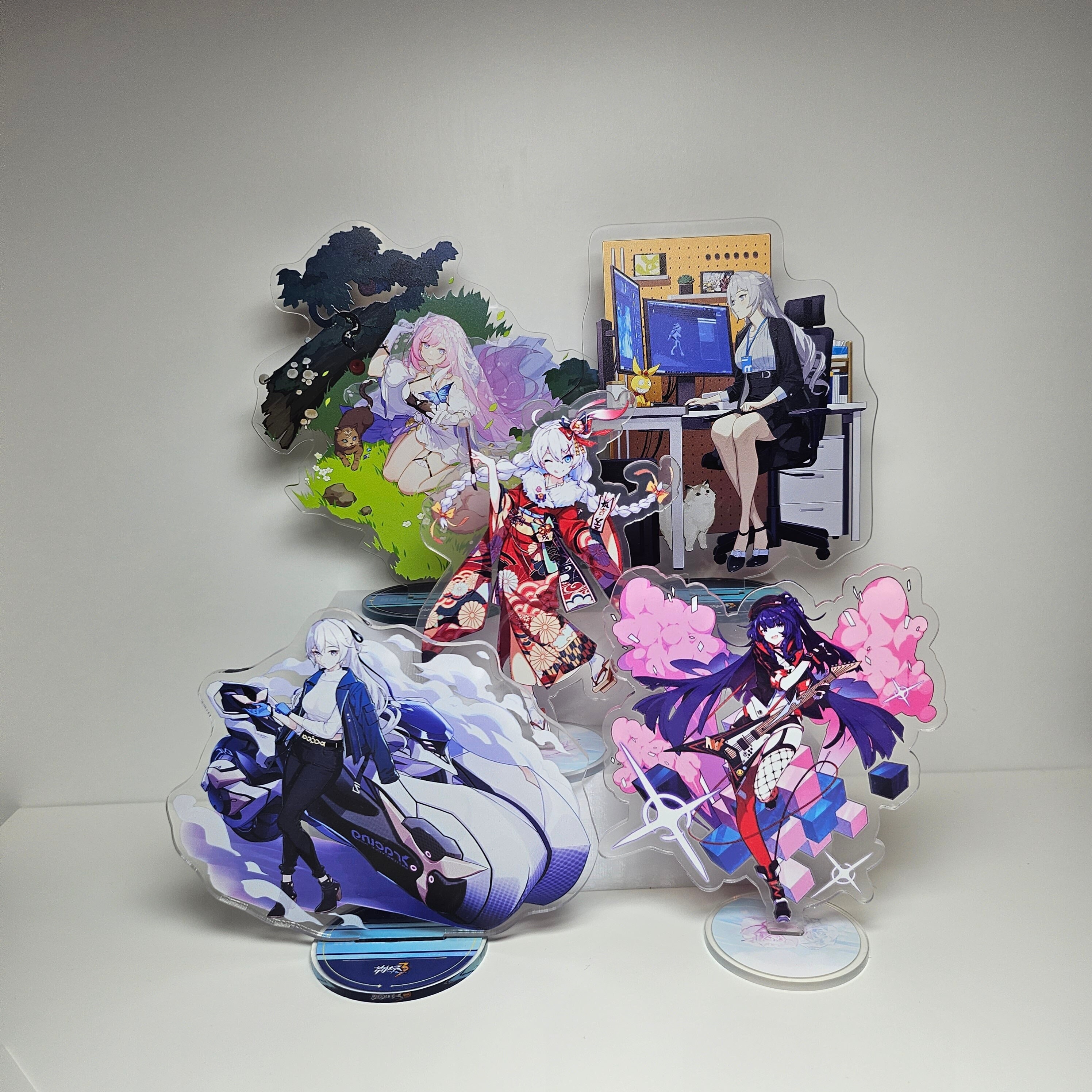 CODE GEASS Anime Figures Lelouch Lamperouge Acrylic Stands Kallen Stadtfeld  Character Model Plate Desk Decor Standing Sign Toys