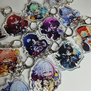 PRE-ORDER Acrylic Keychains, Honkai: Star Rail, Jingliu, Hanya, Argnti, Guinaifen, Topaz and Numby, Huohuo, Kafka, Blade, Dan Heng - Imbibit