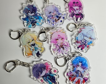 PRE-ORDER Acrylic Keychains, Game, Honkai: Star Rail, Star Rail, Jing Yuan, Kafka, Luocha, Blade, Dan Heng, Dan Heng - Imbibitor Lunae