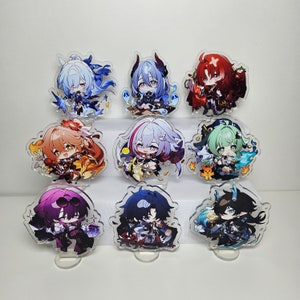 Acrylic Stands, Honkai: Star Rail, Jingliu, Hanya, Argnti, Guinaifen, Topaz and Numby, Huohuo, Kafka, Blade, Dan Heng - Imbibitor Lunae