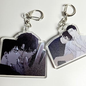 PRE-ORDER Acrylic Keychains, Green, Korean, Manhwa, BL