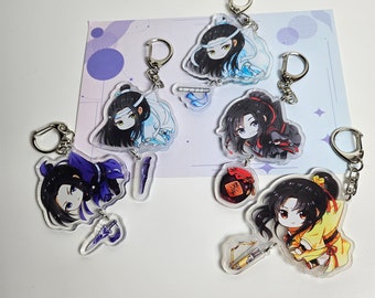 PRE-ORDER Acrylic Keychains, Mo Dao Zu Shi, Grandmaster of demonic cultivation, Wei Wuxian, Lan Wangji, Jin Ling, Lan Xichen, Jiang Cheng