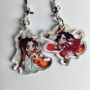 PRE-ORDER Enchanting Acrylic Keychains, Tian Guan Ci Fu, Heaven Official's Blessing, acrylic keychain, Xie Lian, Hua Cheng, novel