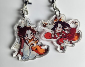 PRE-ORDER Enchanting Acrylic Keychains, Tian Guan Ci Fu, Heaven Official's Blessing, acrylic keychain, Xie Lian, Hua Cheng, novel