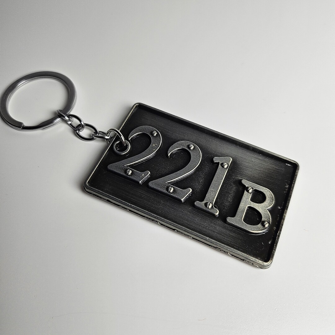 Pre order sherlock holmes address keychain etsy