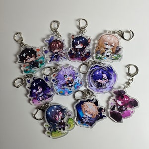 Porte-clés en acrylique, jeu, Honkai : Star Rail, Star Rail, Natasha, Gepard, Sampo, Kafka, Seele, Bailu, Dan Heng, trépointe, Blade, Luocha
