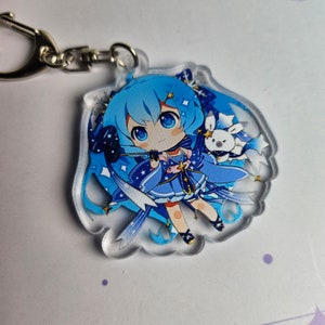 PRE-ORDER Enchanting Acrylic Keychain, Hatsune Miku Keychain, Vocaloid, Cute Miku