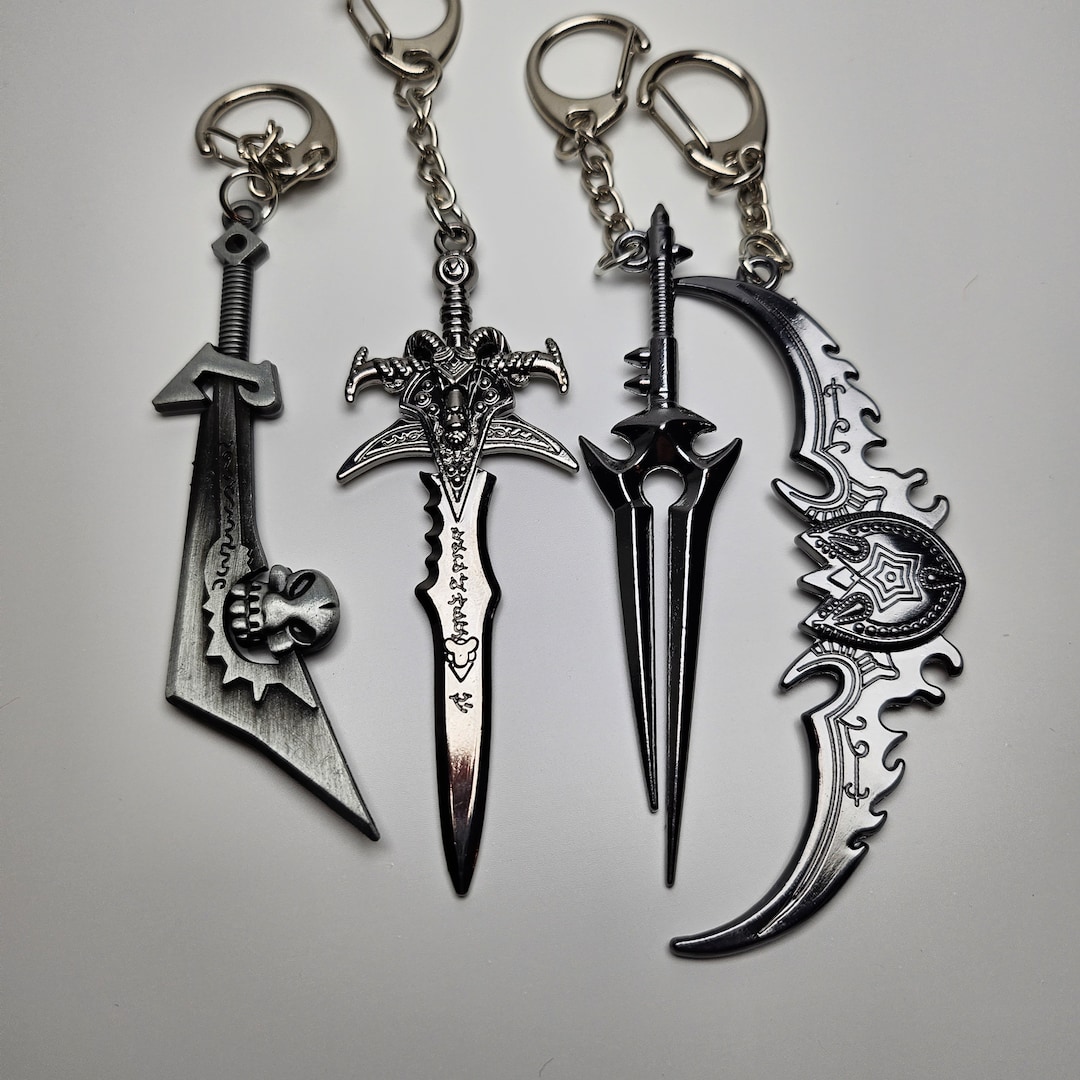 PRE-ORDER Accessories, Wow, World of Warcraft Weapons, Weapon Keychain,  Frostmourne, Thunderfury, Warglaives of Azzinoth
