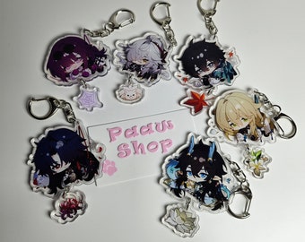 PRE-ORDER Acrylic Keychains, Game, Honkai: Star Rail, Star Rail, Jing Yuan, Kafka, Luocha, Blade, Dan Heng, Dan Heng - Imbibitor Lunae