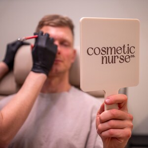 Handspiegel mit Logo | Personalisierter Handspiegel | Salon Dekor | Wimpern-Tech | Schönheit | Haare | Spritzen