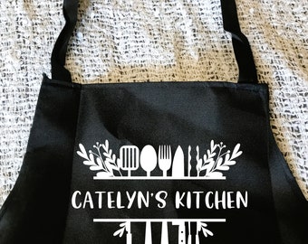 Personalized Apron · Custom Polyester kitchen Apron · Apron for women and men