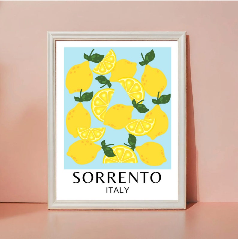 Sorrento Lemons Wall Art Amalfi Coast Wall Art Italian - Etsy