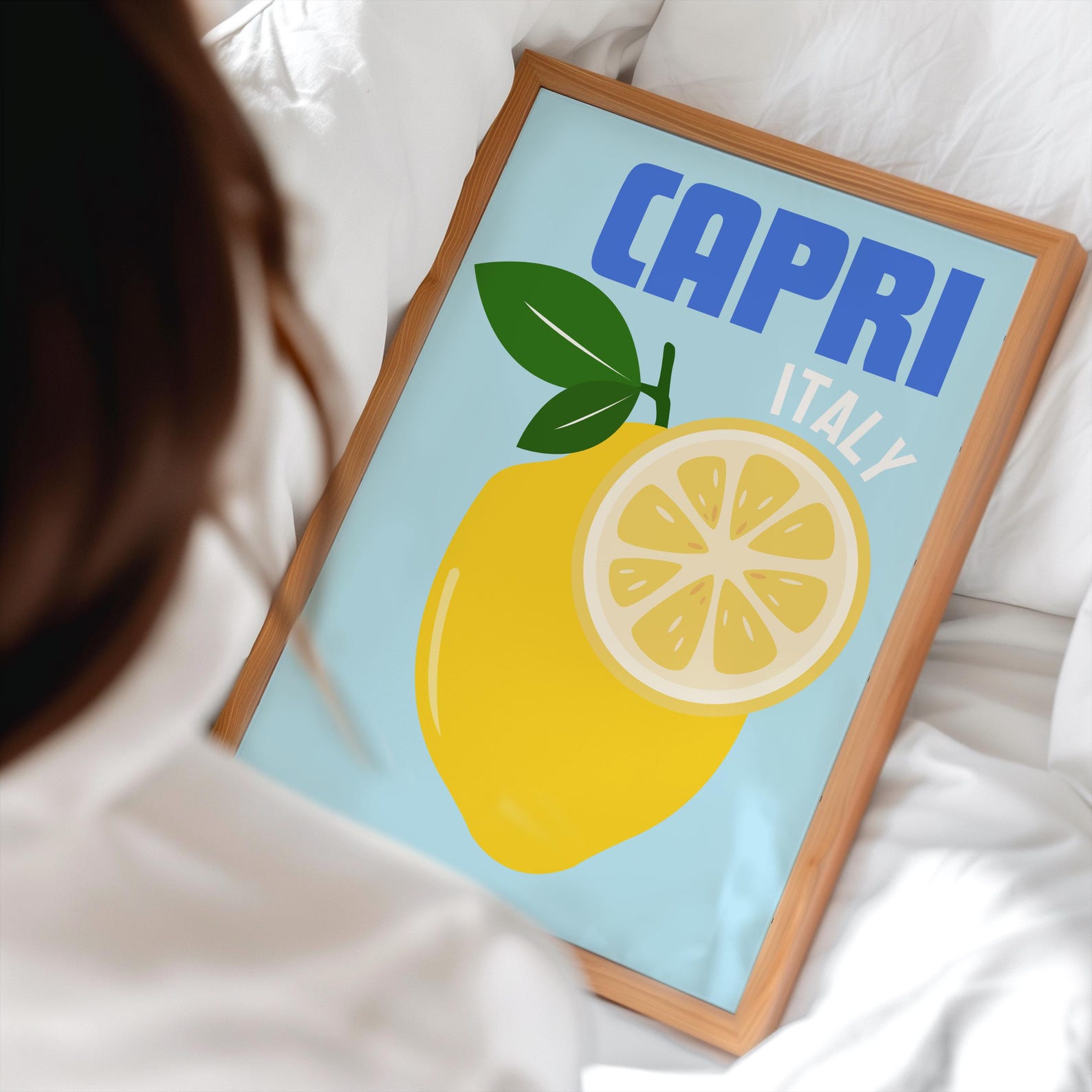 Capri Italy Lemons Printable, Colourful Citrus Poster, Italian Kitchen ...